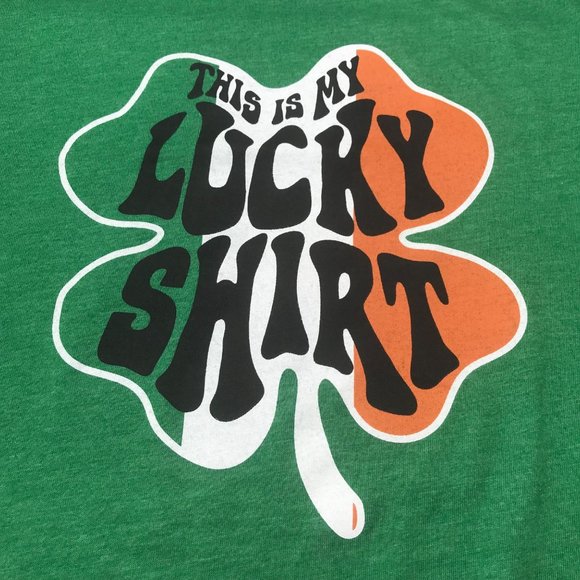 Celebrate St Patrick's Day Men's Size 2XL This Is My Lucky T-Shirt Short Sleeve - Picture 2 of 14